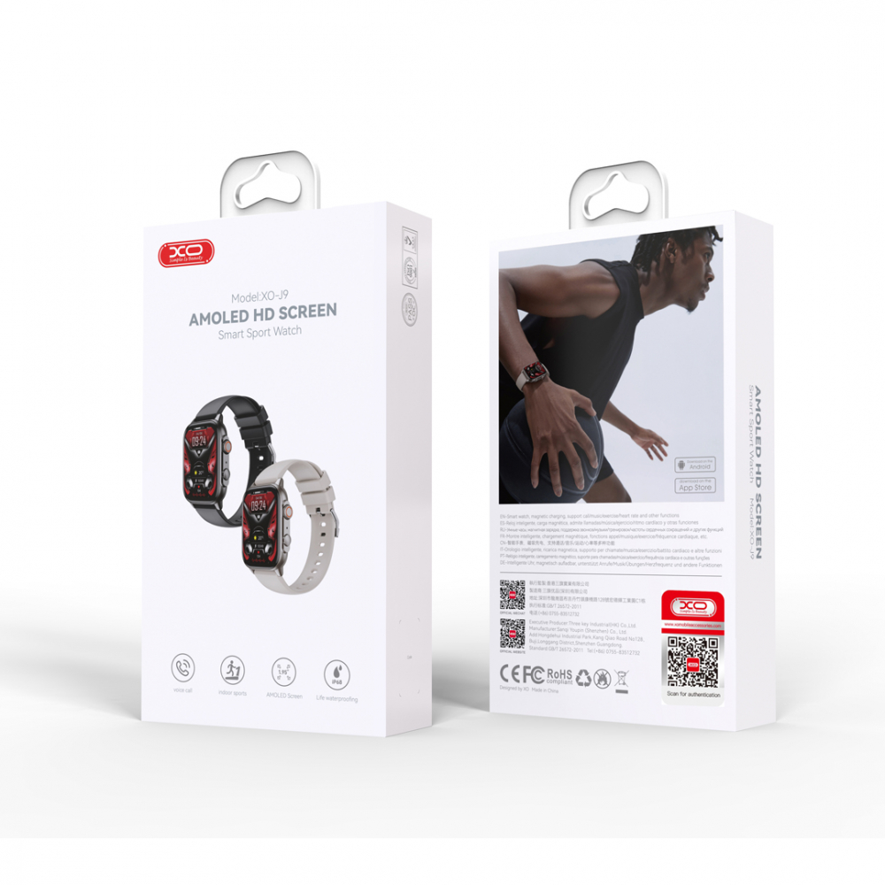Ceas smartwatch XO watch J9 Display Mare 1.95 inch, Amoled [5]