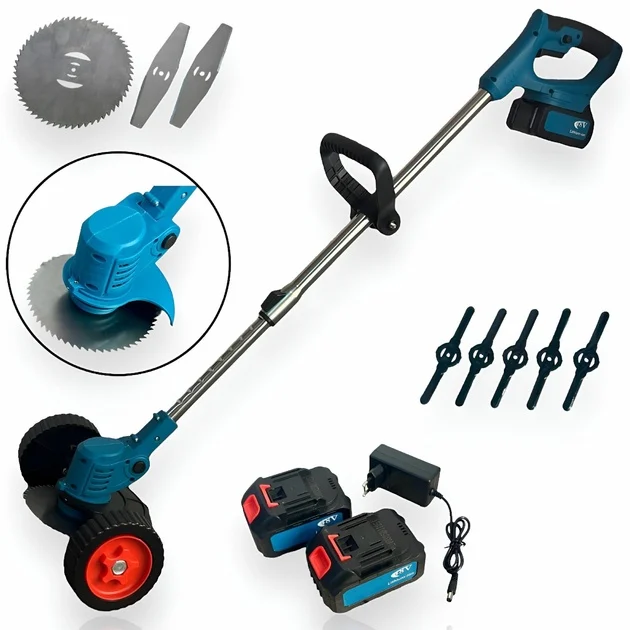 Coasa Motocoasa electrica (trimmer) cu Acumulator 48V 18000RPM Albastra [1]