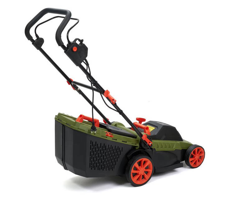 Masina de tuns gazon/iarba electrica Heinner AMGE021, putere 1600 W, 3500 rpm, latime taiere 36 cm, inaltime taiere 25 - 75 mm, sac colector 45 l  Coasa Motocoasa electrica trimmer [2]