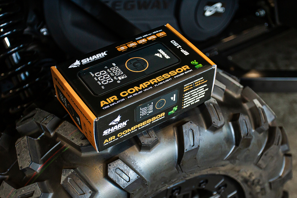 Compresor Auto Portabil Shark BP-150 150 PSI cu Acumulator și Starter de Urgență Moka GSM [5]
