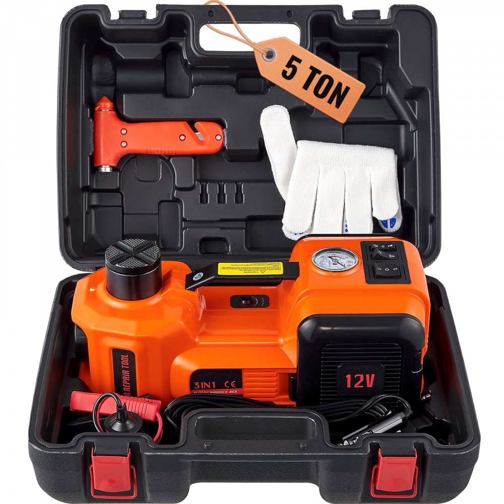 Cric electric cu compresor si Lanterna 5 Tone, ATV / SSV, din Aluminiu 5 Tone,  Cric atelier , Maverick, rzr, Offroad [9]