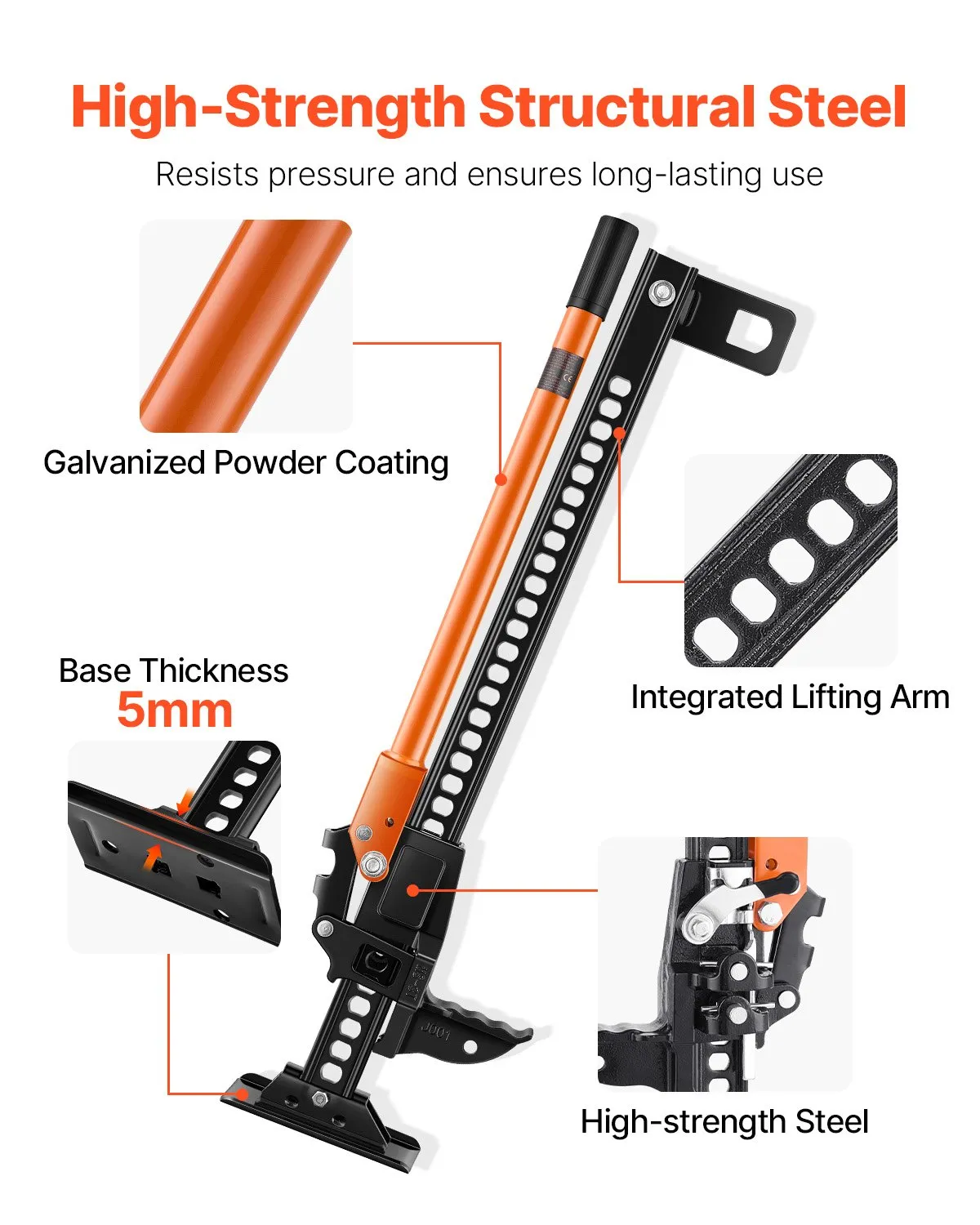 Cric Off-Road Farm Jack 3,18 Tone, 86 cm | Moka GSM [5]