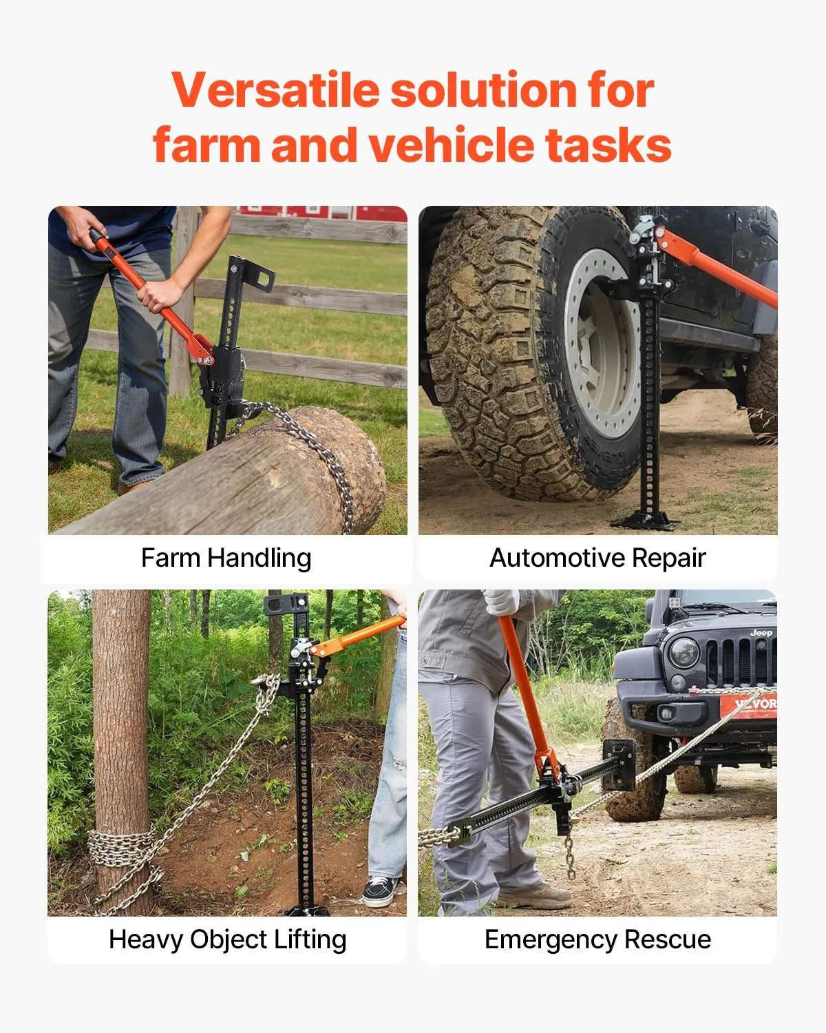 Cric Off-Road Farm Jack 3,18 Tone, 86 cm | Moka GSM [3]