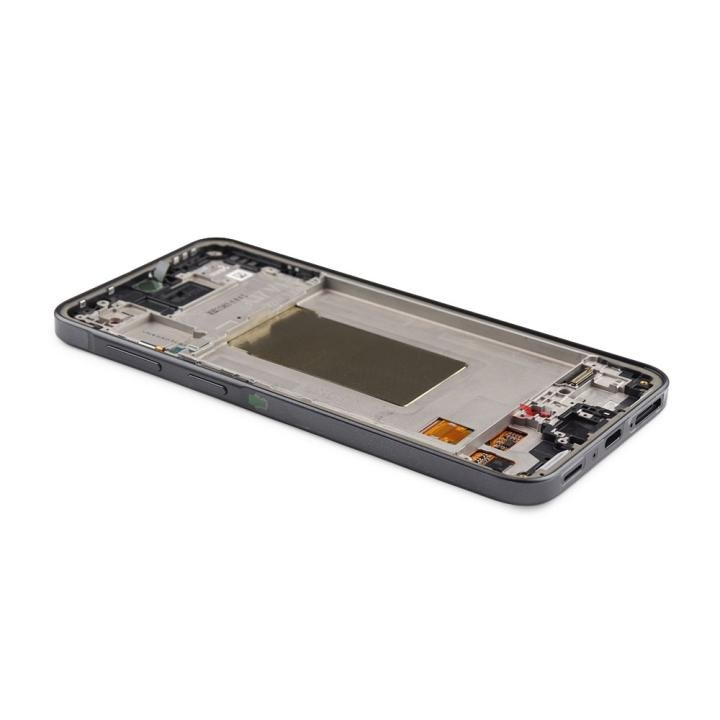 display samsung a37 5g a376b original cu rama negru service pack [2]