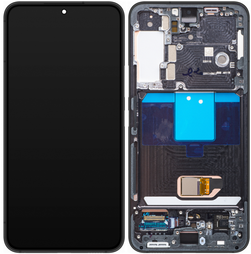 Original Display Samsung Galaxy S22 Plus S906 cu rama, Phantom Black [1]