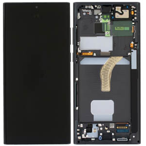 Display Samsung Galaxy S22 Ultra S908 cu rama, Negru Compatibil Oled [1]