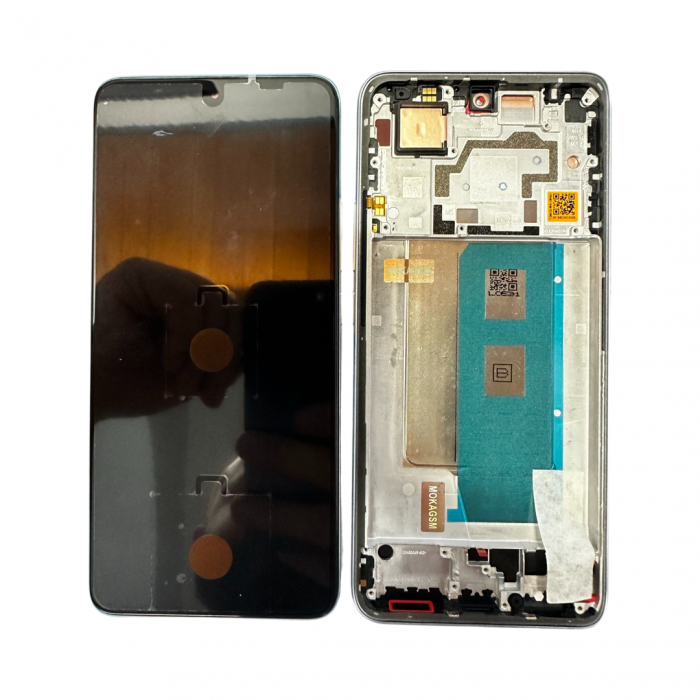 Display Xiaomi Poco F5 Pro cu Rama White Original Service Pack  Display 23013PC75G [1]