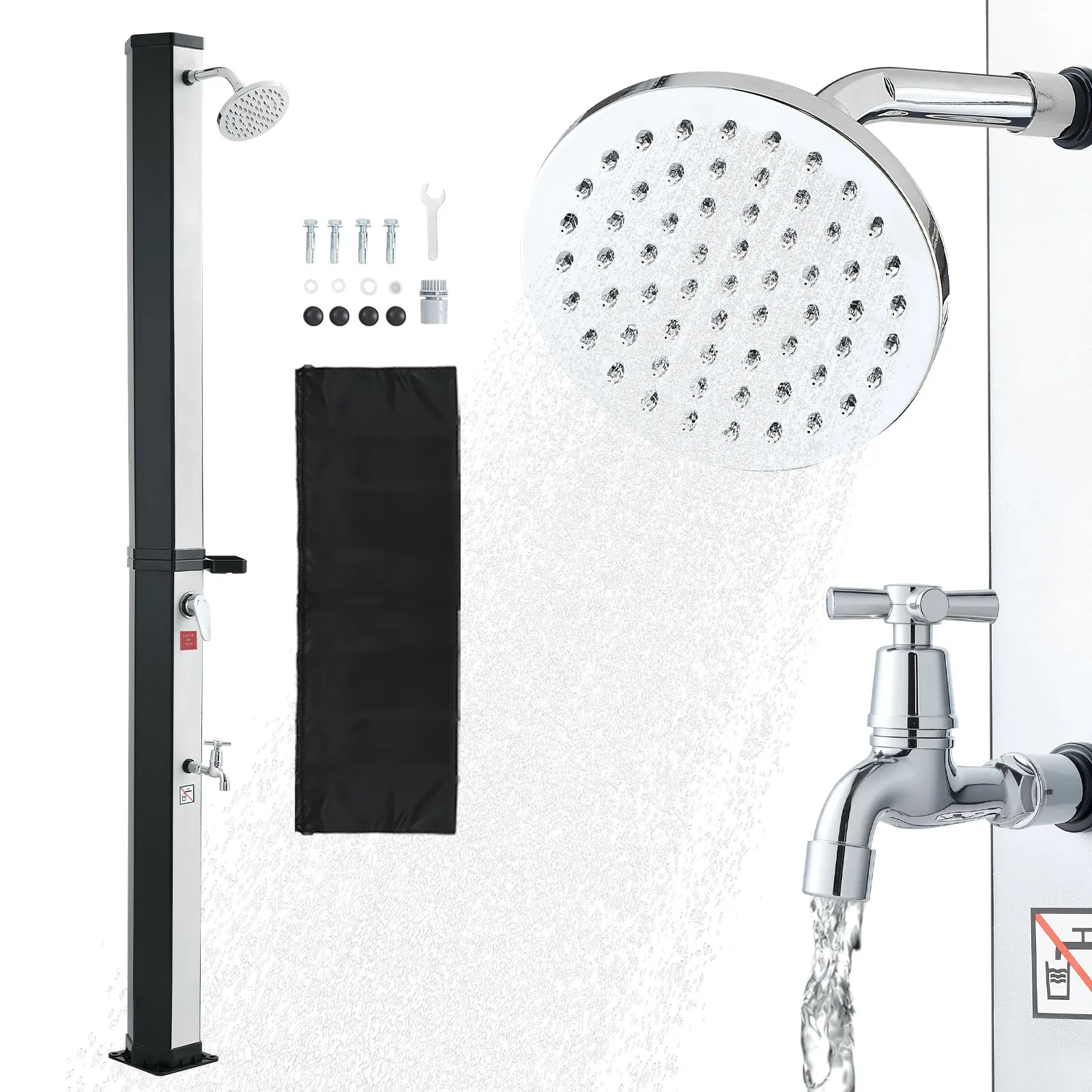 Dus solar exterior VEVOR 35L apa calda rece piscina gradina [3]