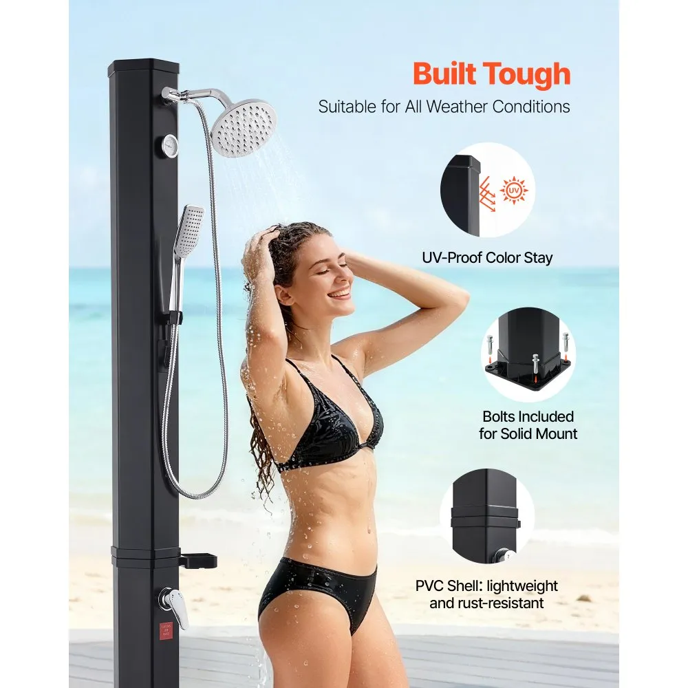 Dus solar exterior VEVOR 40L apa calda rece piscina gradina [3]