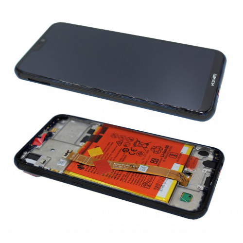 Ecran Display Huawei P20 Lite Service Pack + Acumulator + difuzor Original Negru [2]