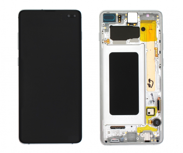 Display Samsung S10 Plus G975  Ceramic White alb GH82-18850J ECRAN [1]