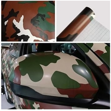 Folie Colant ATV Camuflaj Forest 1x1,5m Anti-Bule [2]