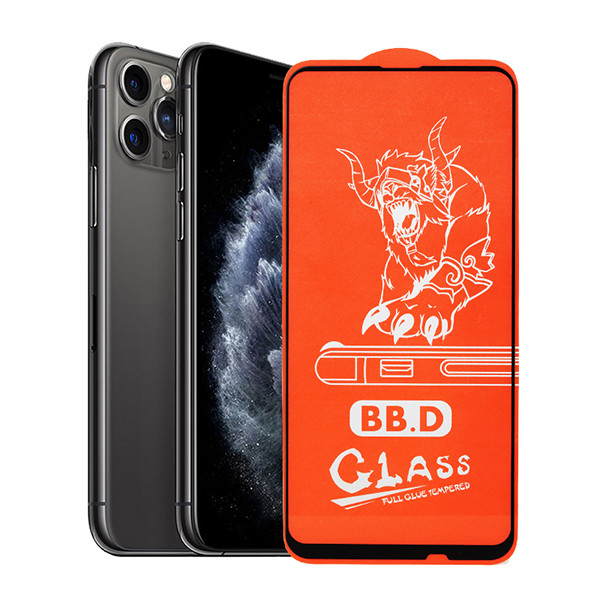Folie pentru  iPhone XR / 11 black 9H Black CC.D 0.4mm [1]