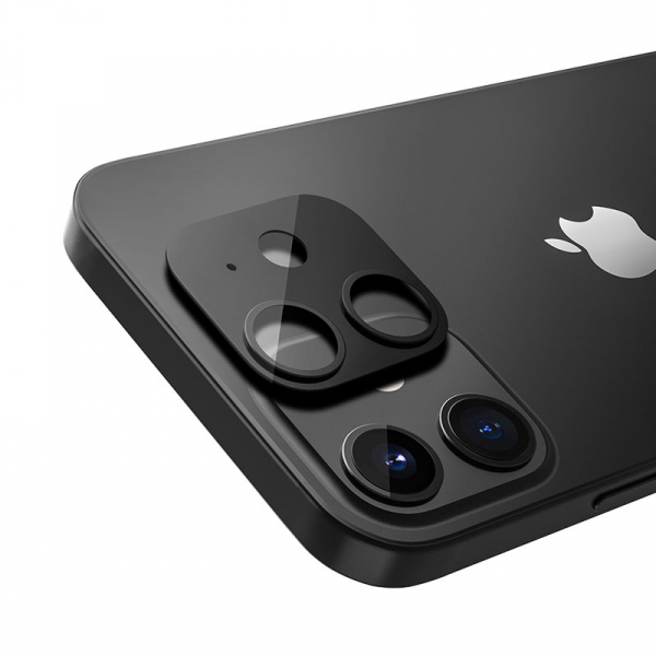 Folie sticla protectie camera iPhone 12 MINI NEGRU [1]