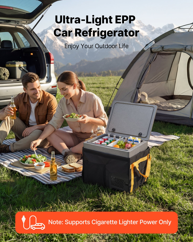 Frigider auto portabil cu compresor 40L 12V 24V control aplicație pentru camping și off-road [2]