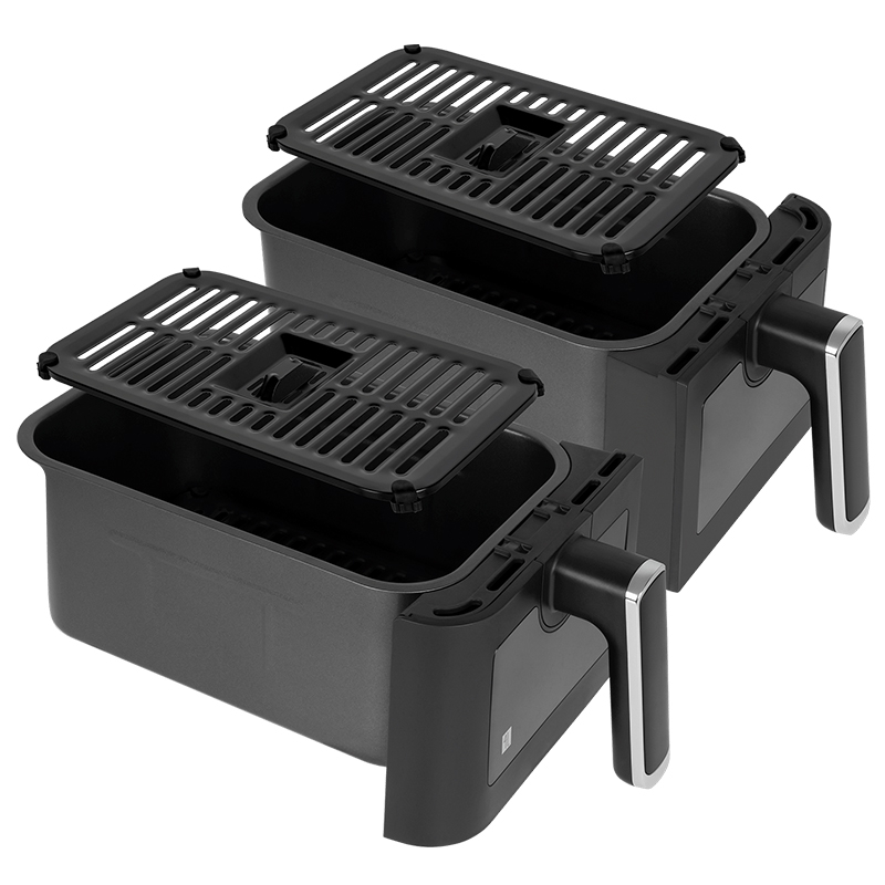 Friteuză cu aer cald dublă Teesa Air Fryer Dual Pot XXL 8L 2700W [4]