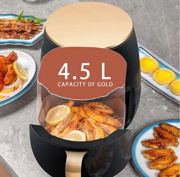 Friteuza cu aer cald fara ulei, Air Fryer 8 functii, Capacitate 6L, digital, 2400W [3]