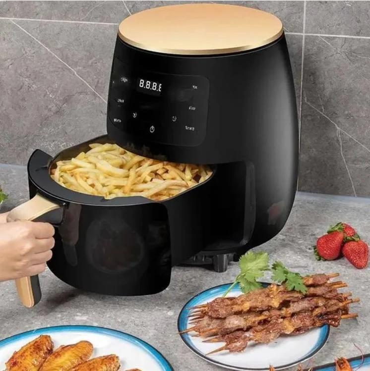 Friteuza cu aer cald fara ulei, Air Fryer 8 functii, Capacitate 6L, digital, 2400W [2]