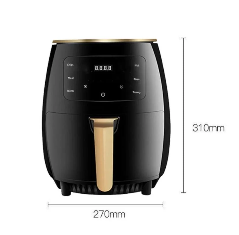 Friteuza cu aer cald fara ulei, Air Fryer 8 functii, Capacitate 6L, digital, 2400W [6]