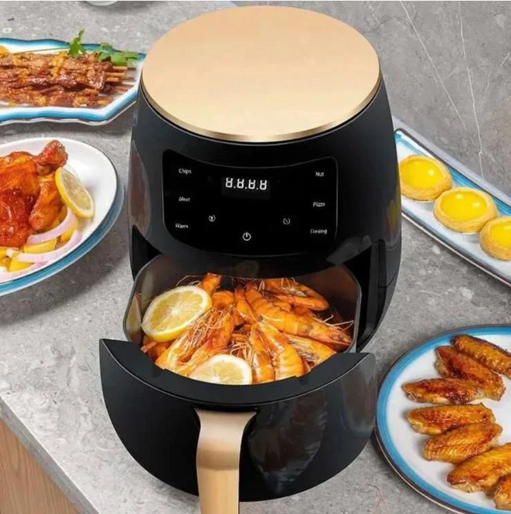 Friteuza cu aer cald fara ulei, Air Fryer 8 functii, Capacitate 6L, digital, 2400W [5]