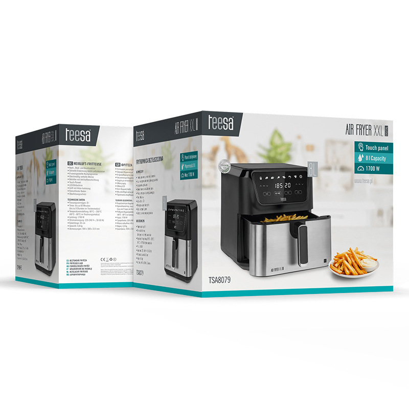 Friteuză cu aer cald Teesa XXL 8 L, 1700 W | Moka GSM [5]