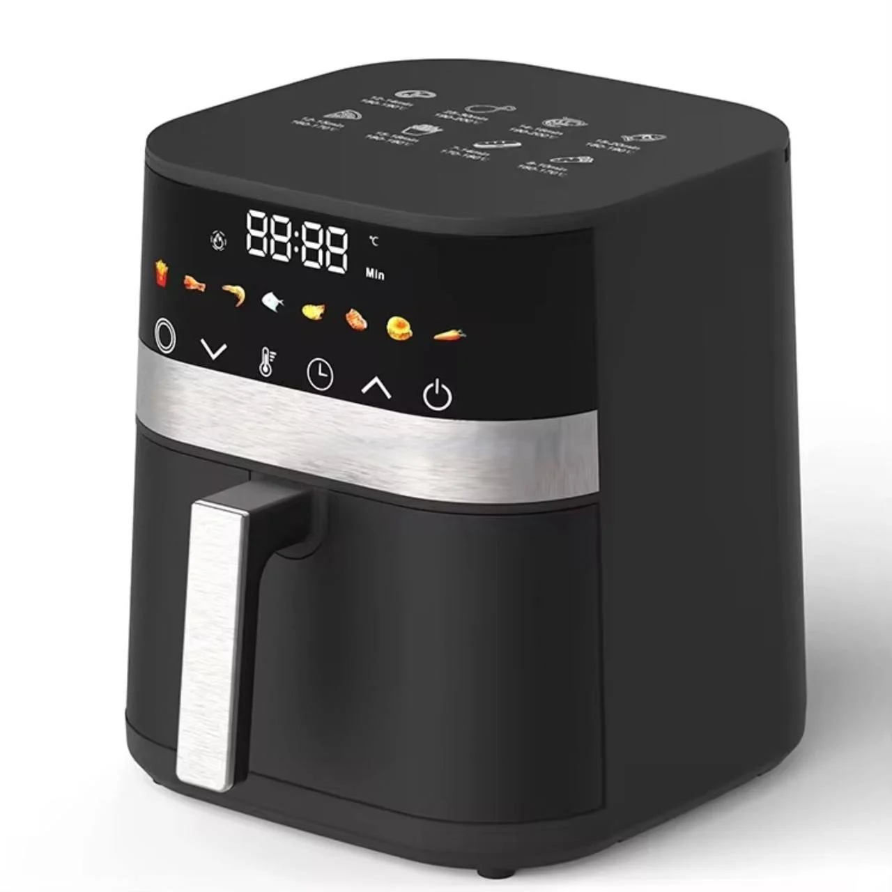 Friteuza cu aer cald Haley XXL Digital Air Fryer, Gatire fara ulei, 2000 W, 7L, 1,4kg, 8 programe presetate, Afisaj digital, Negru [2]