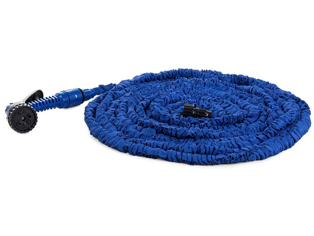 Furtun de grădină 60metri Auto extensibil, cuplaje extensibile cârlig pistol, furtun extensibil, blue [3]
