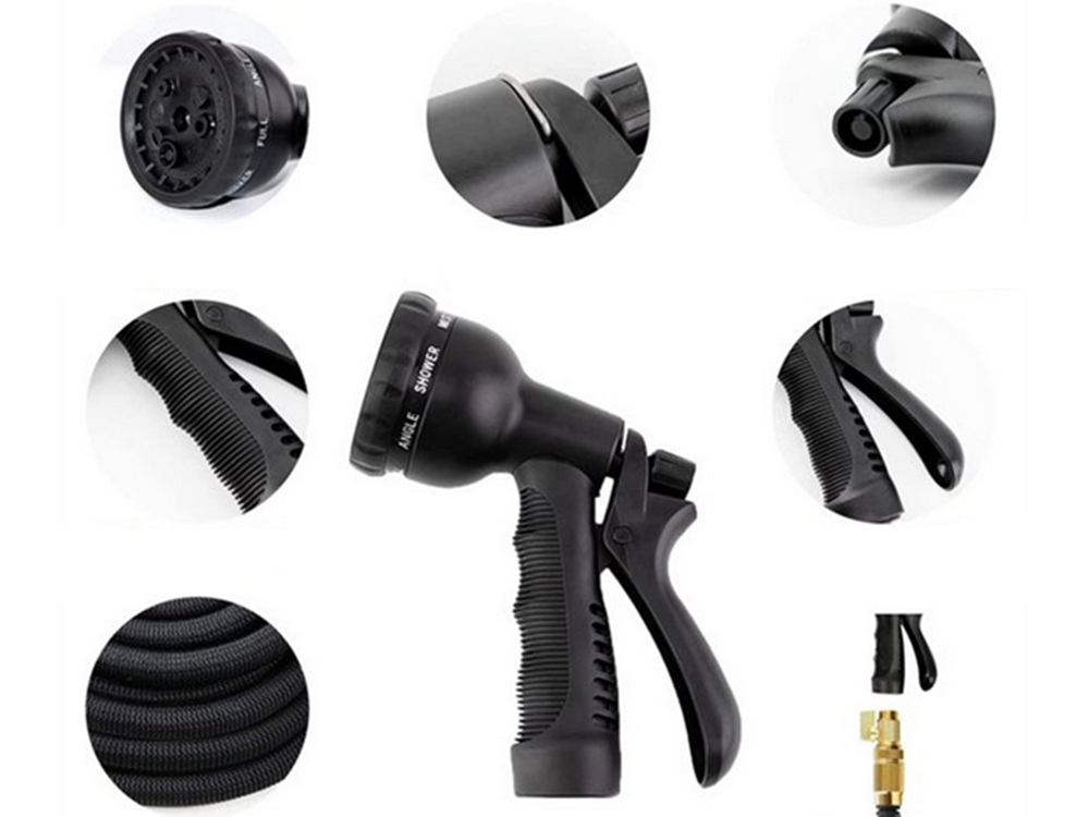 Furtun de grădină 15m Auto extensibil, cuplaje extensibile cârlig pistol [2]