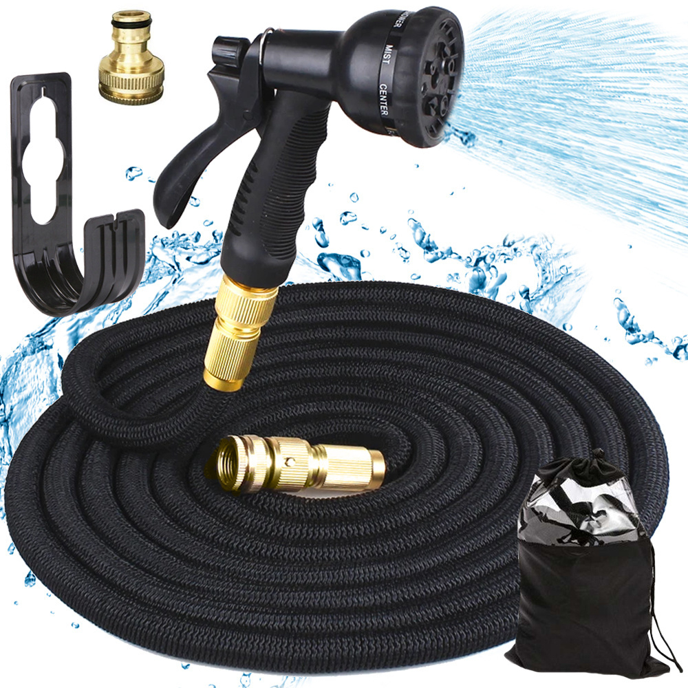 Furtun de grădină 15m Auto extensibil, cuplaje extensibile cârlig pistol [1]