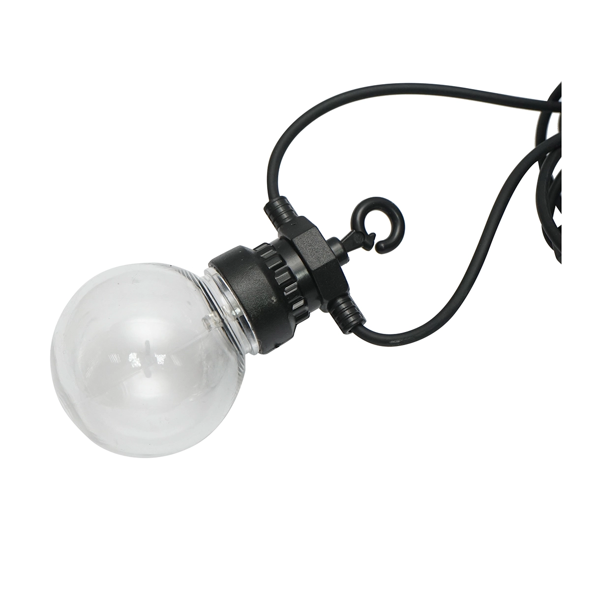 Ghirlanda 6 metri 12 socluri, cablu 6m, 220V IP44, iluminare terasa [4]