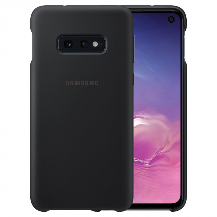 Husa spate Silicone Cover Flexible Gel pentru Samsung Galaxy S10e, neagra [1]