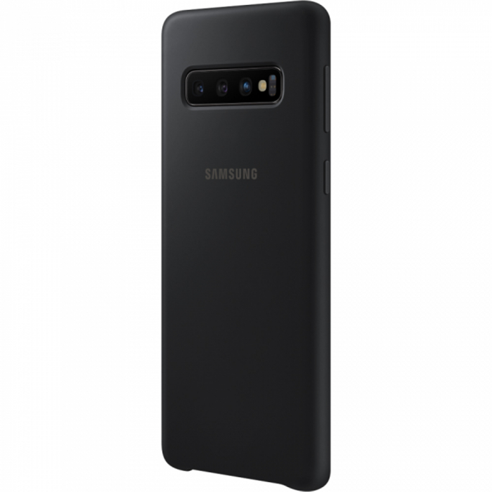 Husa spate Silicone Cover Flexible Gel pentru Samsung Galaxy S10, neagra [3]