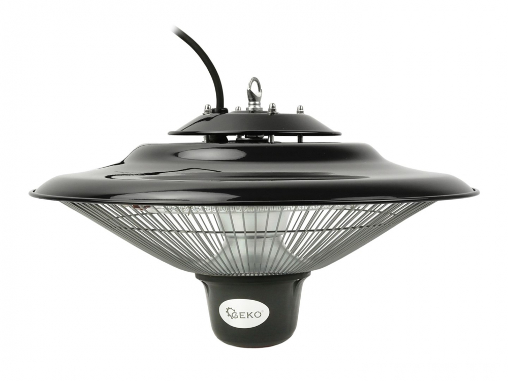Incalzitor Terasa, Incalzitor cu montare pe tavan 1500W, cu telecomanda, cu intrerupator, IP44, lampa cu halogen [2]