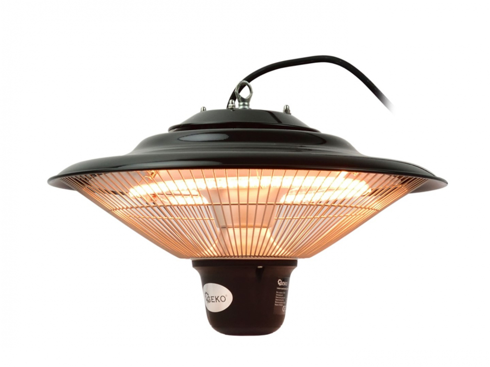 Incalzitor Terasa, Incalzitor cu montare pe tavan 1500W, cu telecomanda, cu intrerupator, IP44, lampa cu halogen [1]