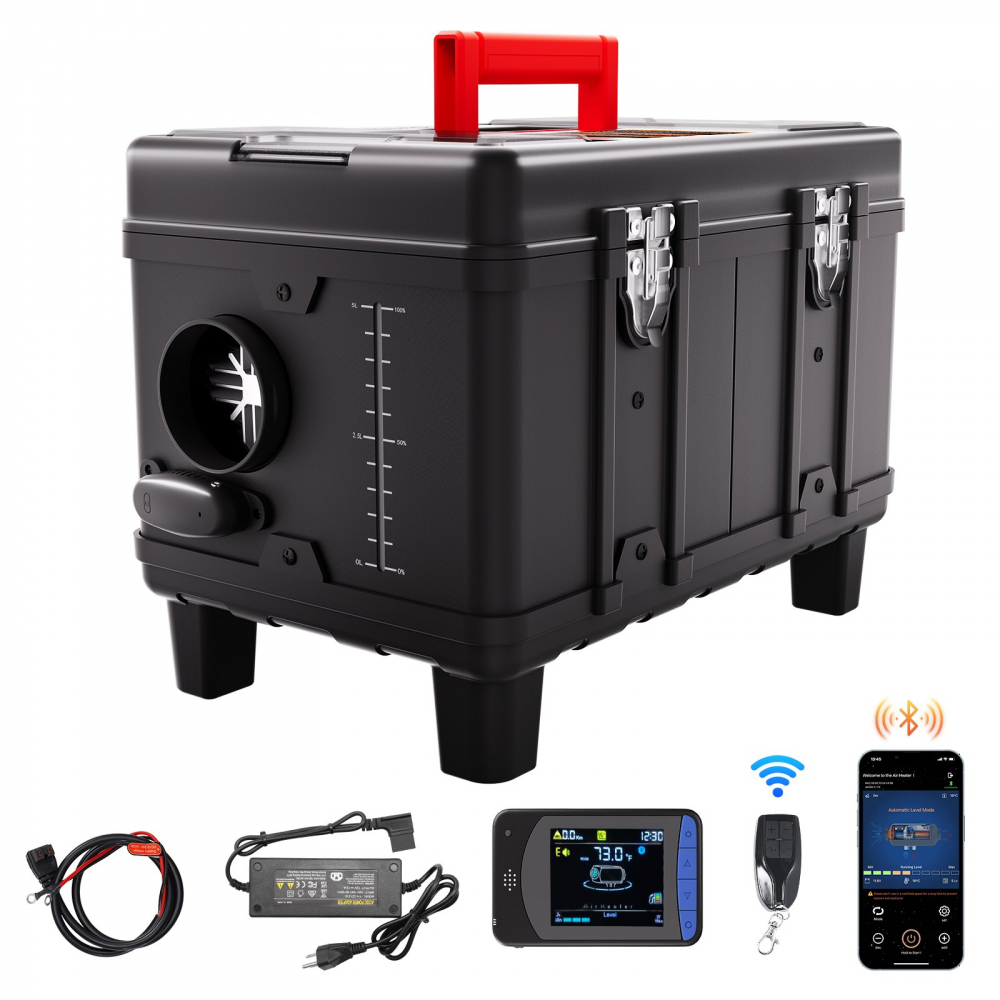 Incalzitor stationar, sirocou 12V, 24V, 220v ,Incalzitor aer pe motorina , 8KW,cu Telecomanda, Bluethoot, In cutie RZR, Maverick, Can Am, Polaris [1]