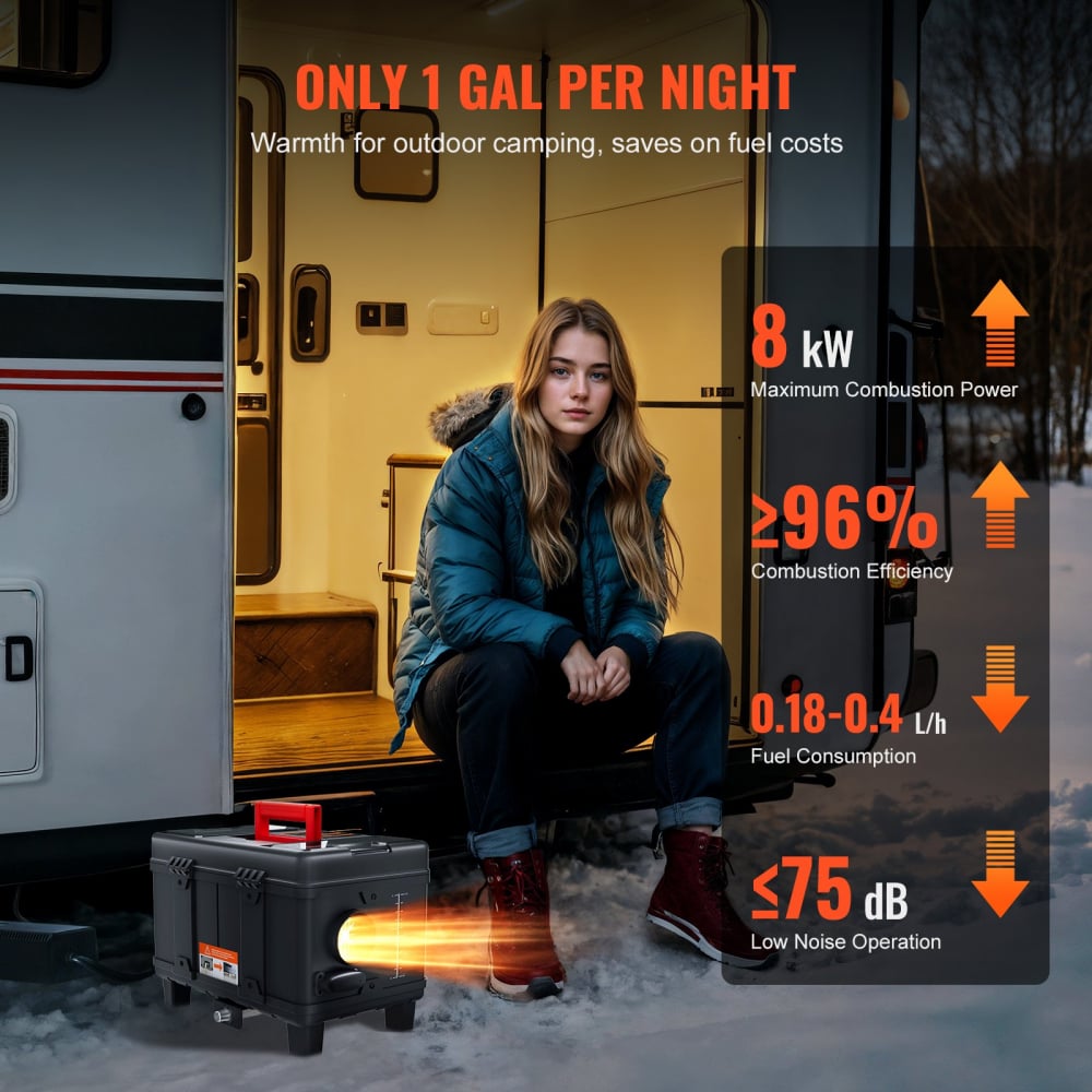 Incalzitor stationar, sirocou 12V, 24V, 220v ,Incalzitor aer pe motorina , 8KW,cu Telecomanda, Bluethoot, In cutie RZR, Maverick, Can Am, Polaris [7]