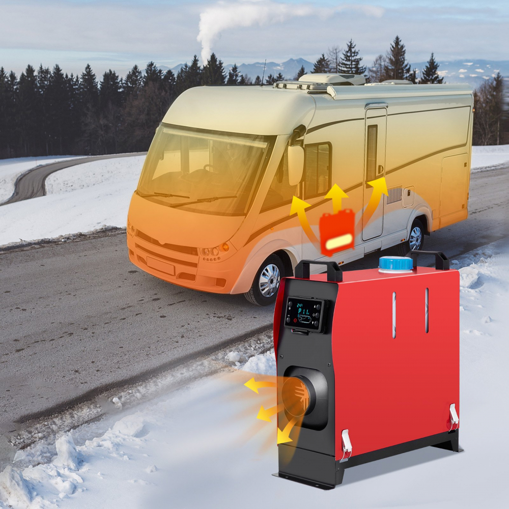 Incalzitor stationar, sirocou 12V, Incalzitor aer pe motorina, 5KW,cu Telecomanda , [2]