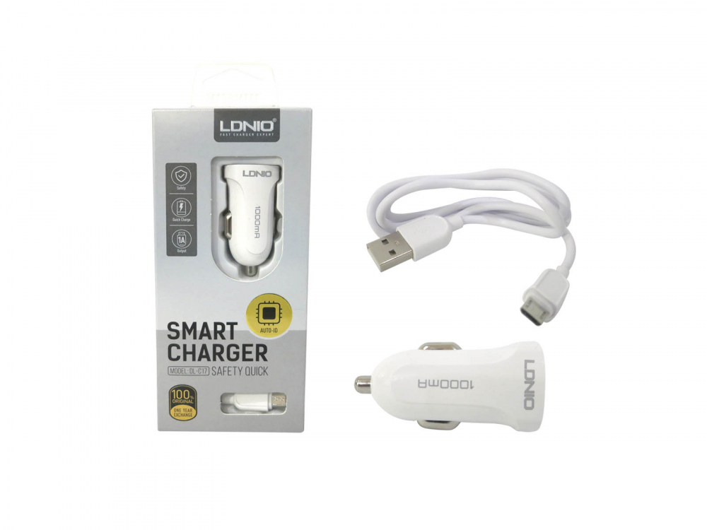 Incarcator auto bricheta auto cu cablu micro usb LDNIO [2]