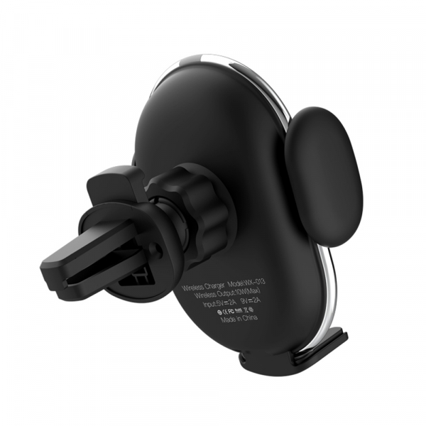 Suport auto cu incarcare wireless XO Car holder with wireless charger WX013 black 10W [4]