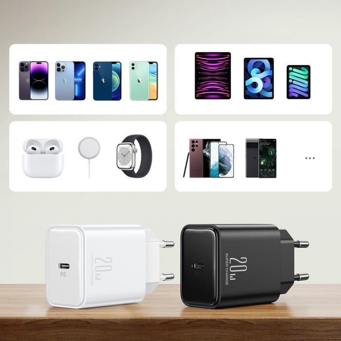 Incarcator cu cablu iPhone 20W PD Joyroom JR-TCF06 CU CABLU Lighting [4]