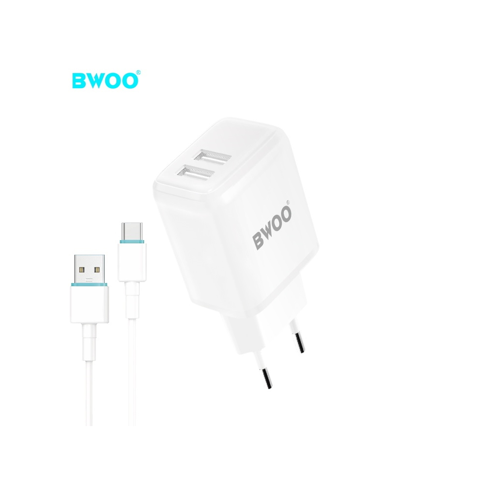 Incarcator cu Cablu Type C ,2.4A,  BWOO,  ABS+PC, CDA60C [5]