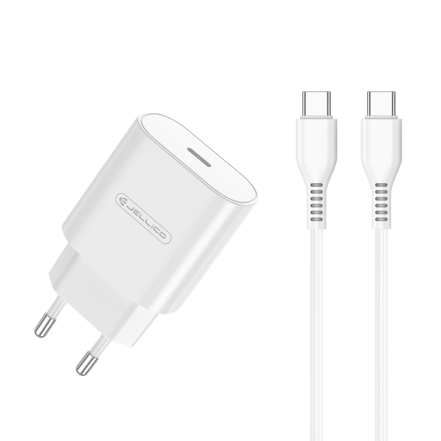 Incarcator cu cablu Type C PD 25W, C35, White QC3.0 [2]