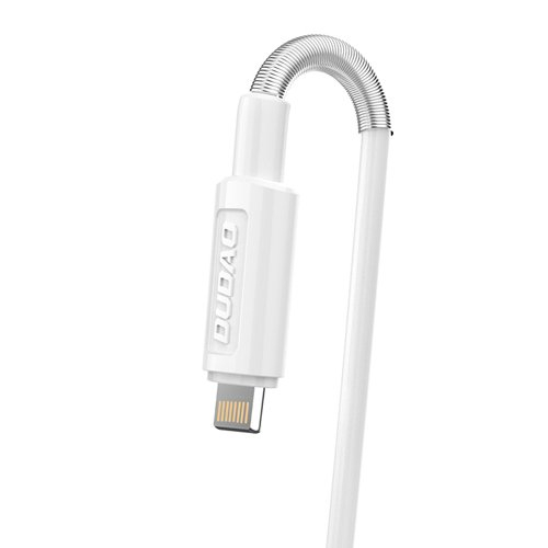 Incarcator iPhone Dudao cu cablu iPhone 2x USB 5V / 2.4A + Lightning cable white [6]