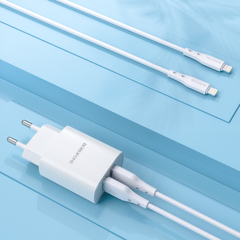 Incarcator iPhone Borofone cu cablu BN2 Super - 2xUSB - 2,1A [3]