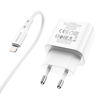 Incarcator iPhone Borofone cu cablu  QC 3.0 PD 2.0 20W [2]