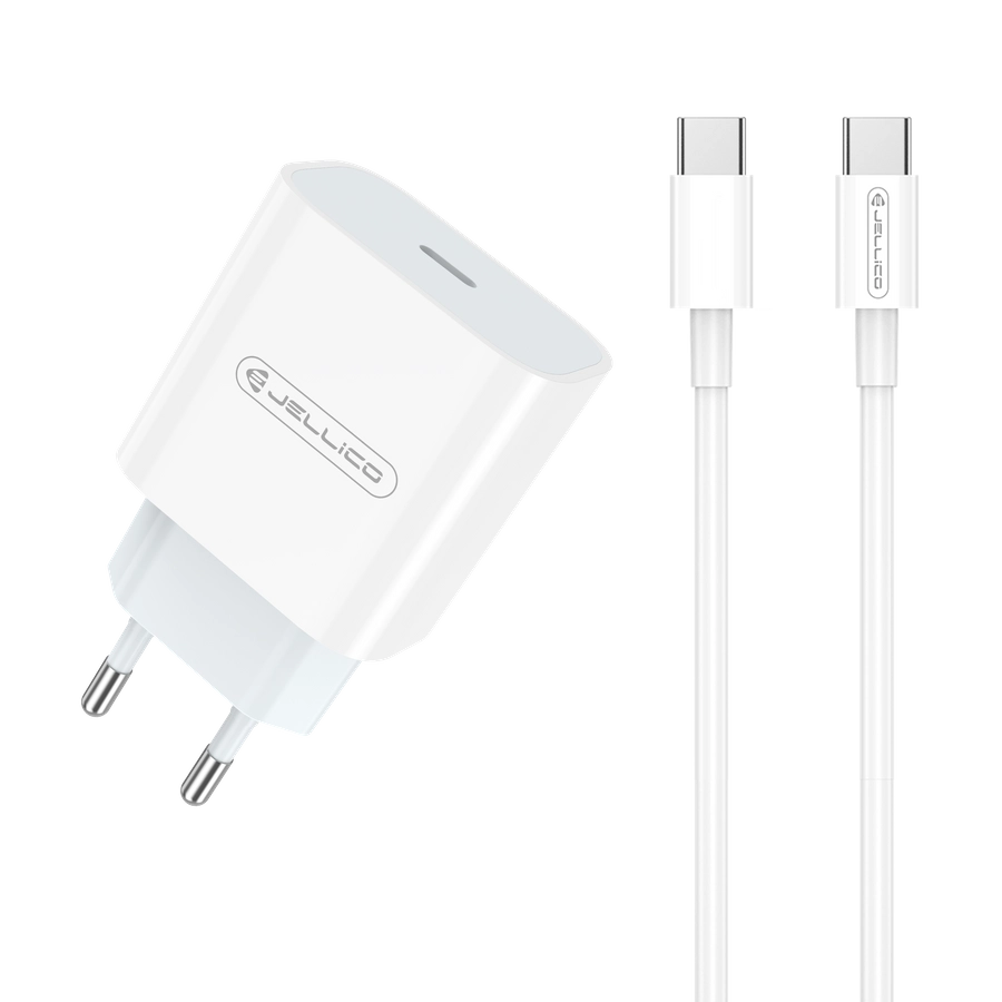 Incarcator cu cablu Type C PD 20W,  White [2]