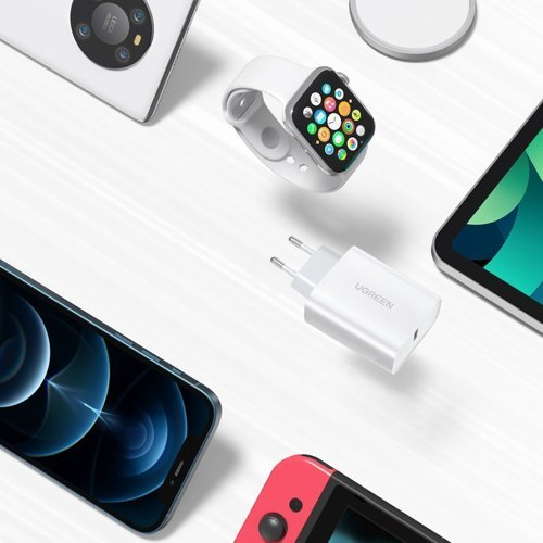 Incarcator retea Încărcător USB C Type C Ugreen USB charger Power Delivery 3.0 Quick Charge 4.0+ 20W 3A white [5]