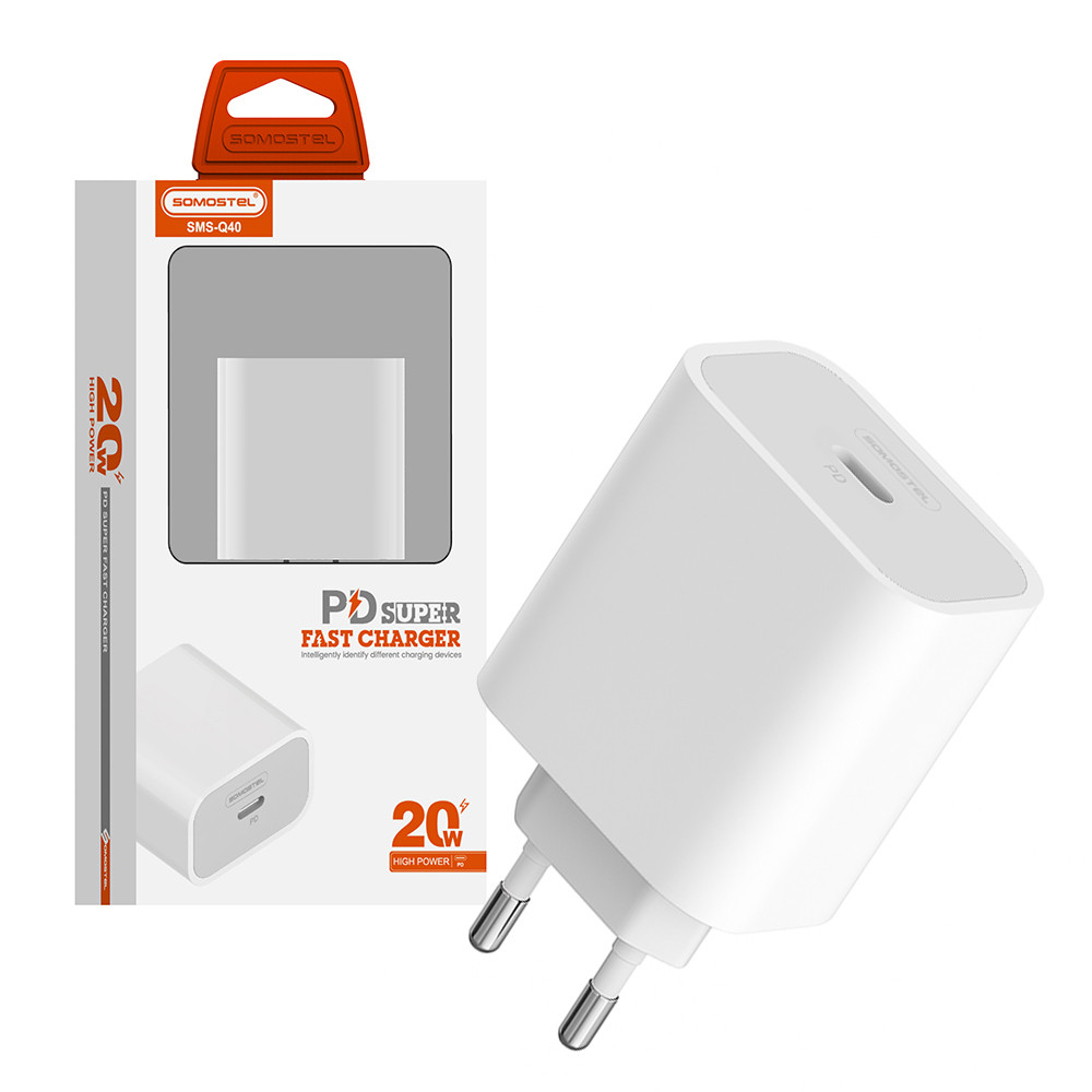 Incarcator Type C, 20W, PD QC, Somostel [2]