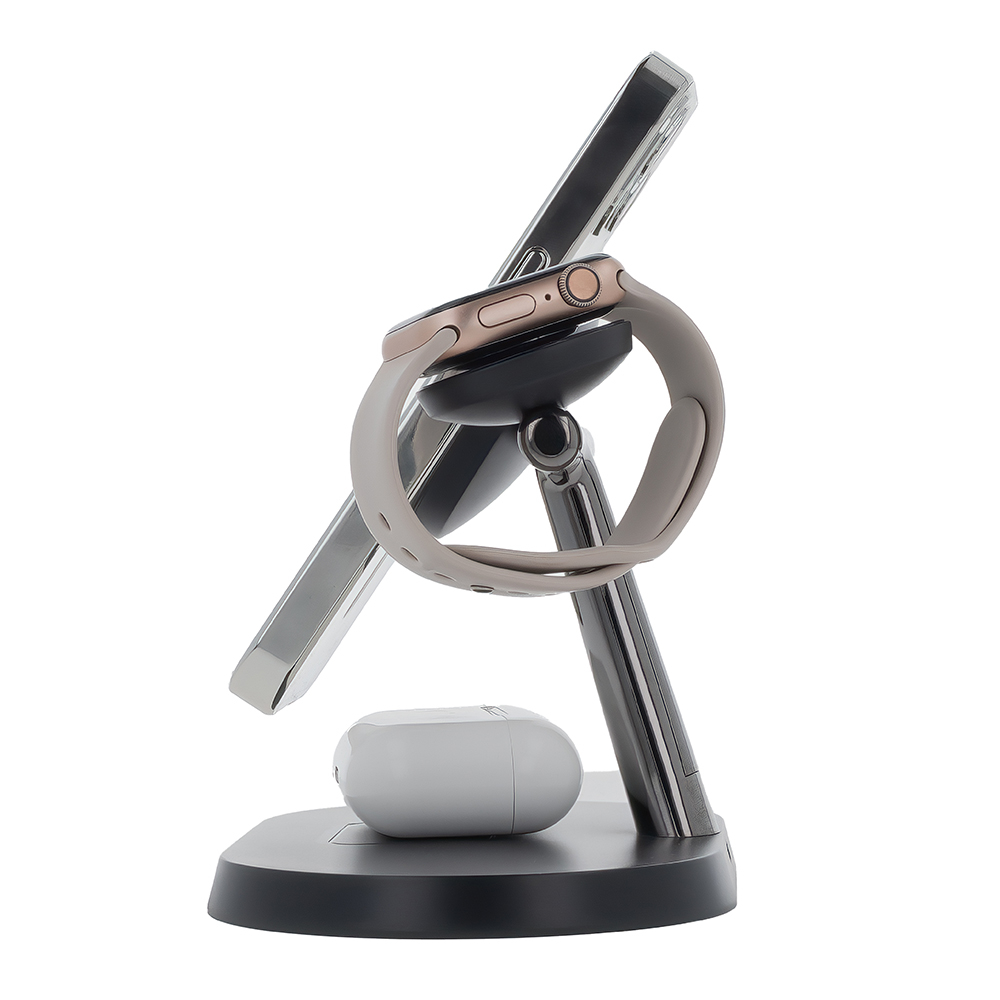 Incarcator Wireless iPhone MagSafe Statie incarcare ,Maxlife MXWC-03 3in1 [2]