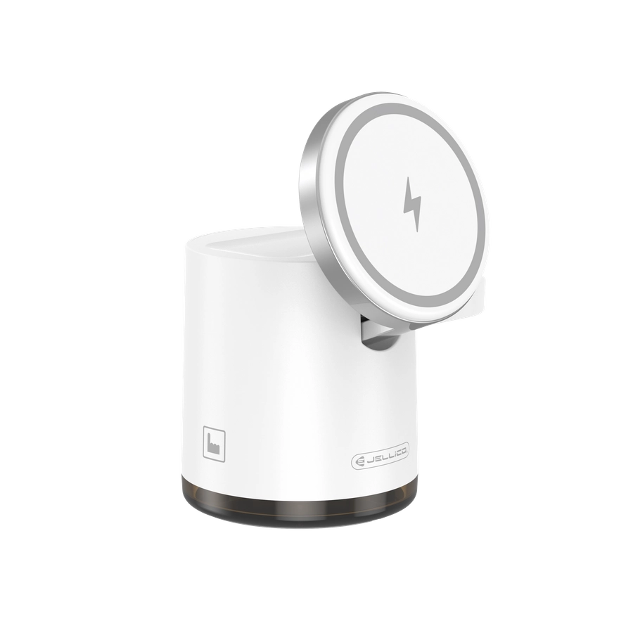 Incarcator Wireless iPhone MagSafe Statie incarcare ,3in1 W22 15W White,jellico [3]